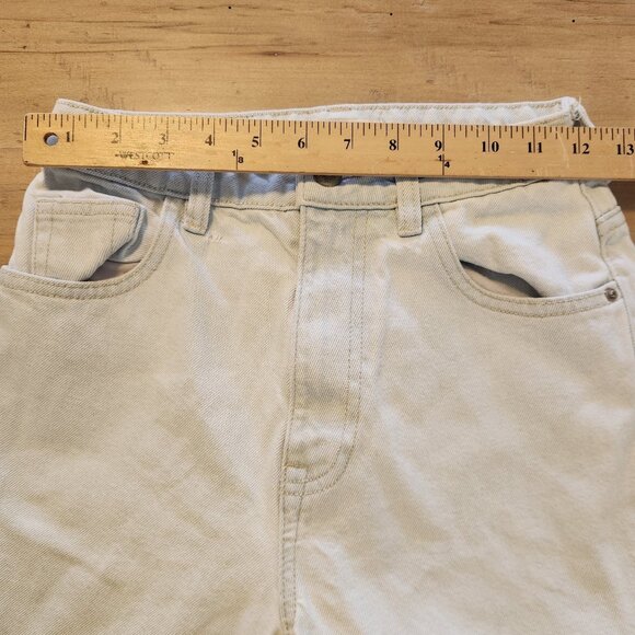 Zara Jeans Join Life Mom Jeans High Waist Tapered Leg Denim Light Blue Sz‎ 00 - Picture 12 of 13